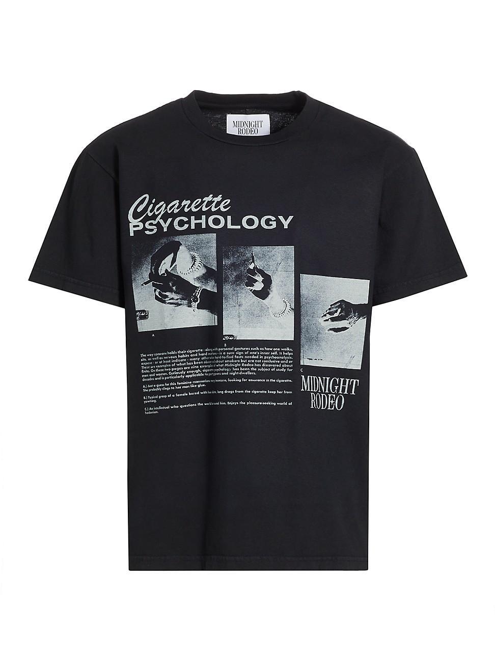 Mens Persistance of Memory Cigarette Psychology T-Shirt Product Image