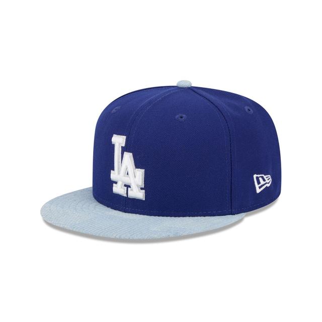 Los Angeles Dodgers Patch Denim 59FIFTY Fitted Hat Male Product Image