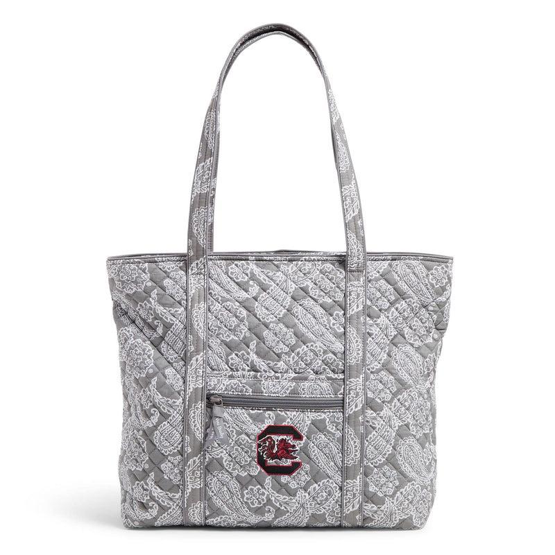 Vera Bradley Collegiate Tote Bag Women in Gray/White Bandana with Michigan State University Logo Product Image