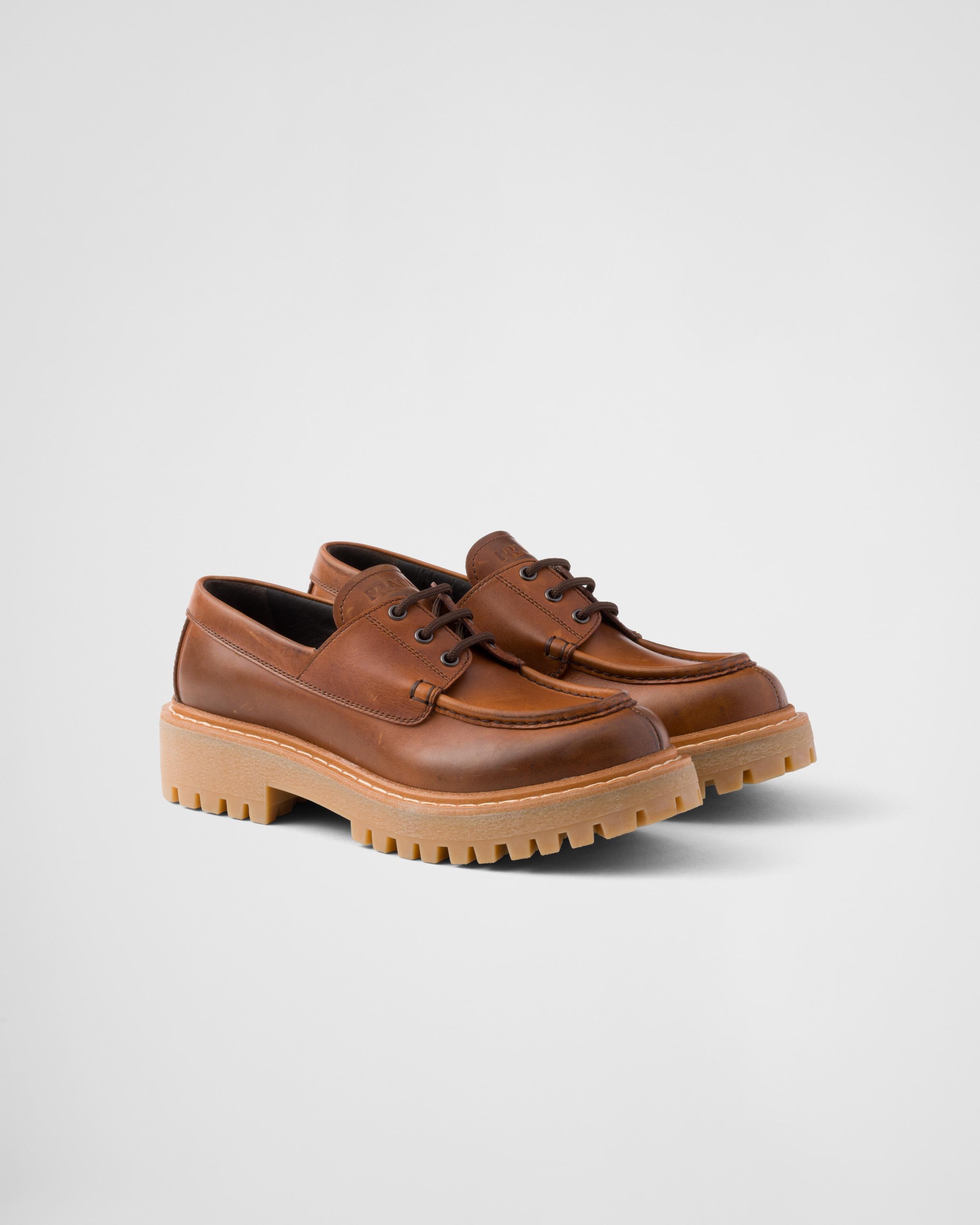 Laced leather loafers product image