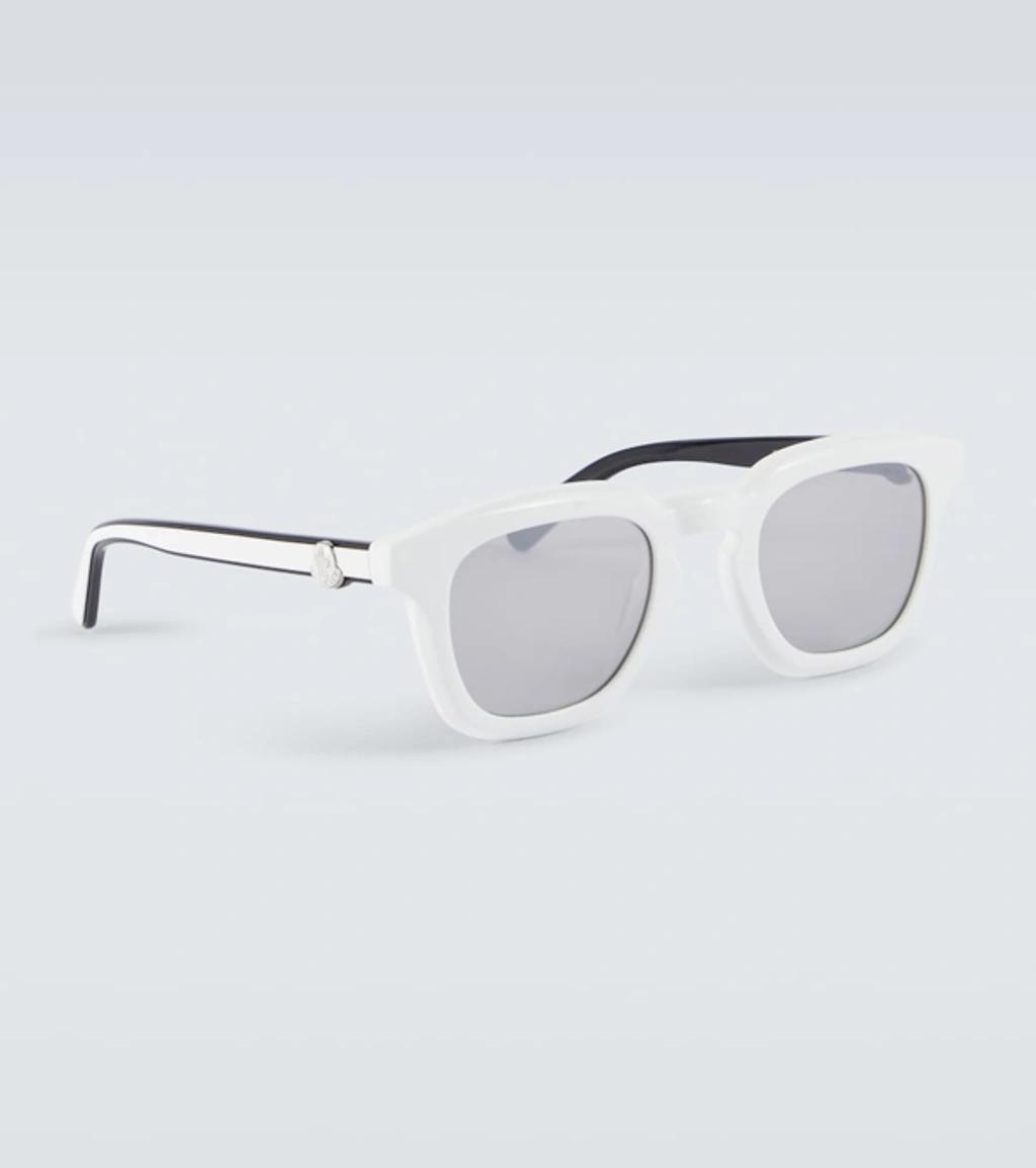 MONCLER Eckige Sonnenbrille Gradd In White Product Image