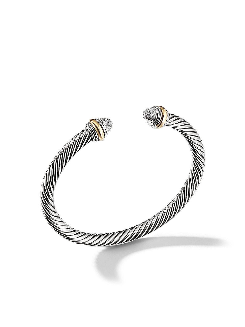 Womens Cable Classics Bracelet in Sterling Silver Product Image