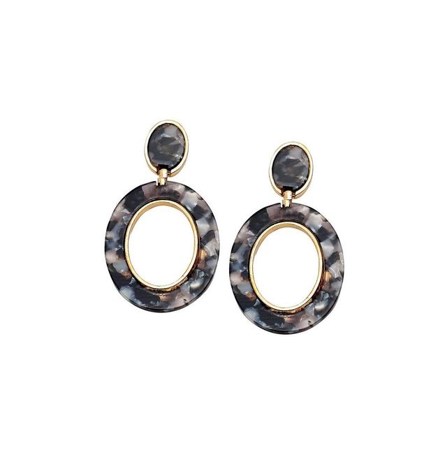 Sohi Womens Marble Drop Earrings Product Image