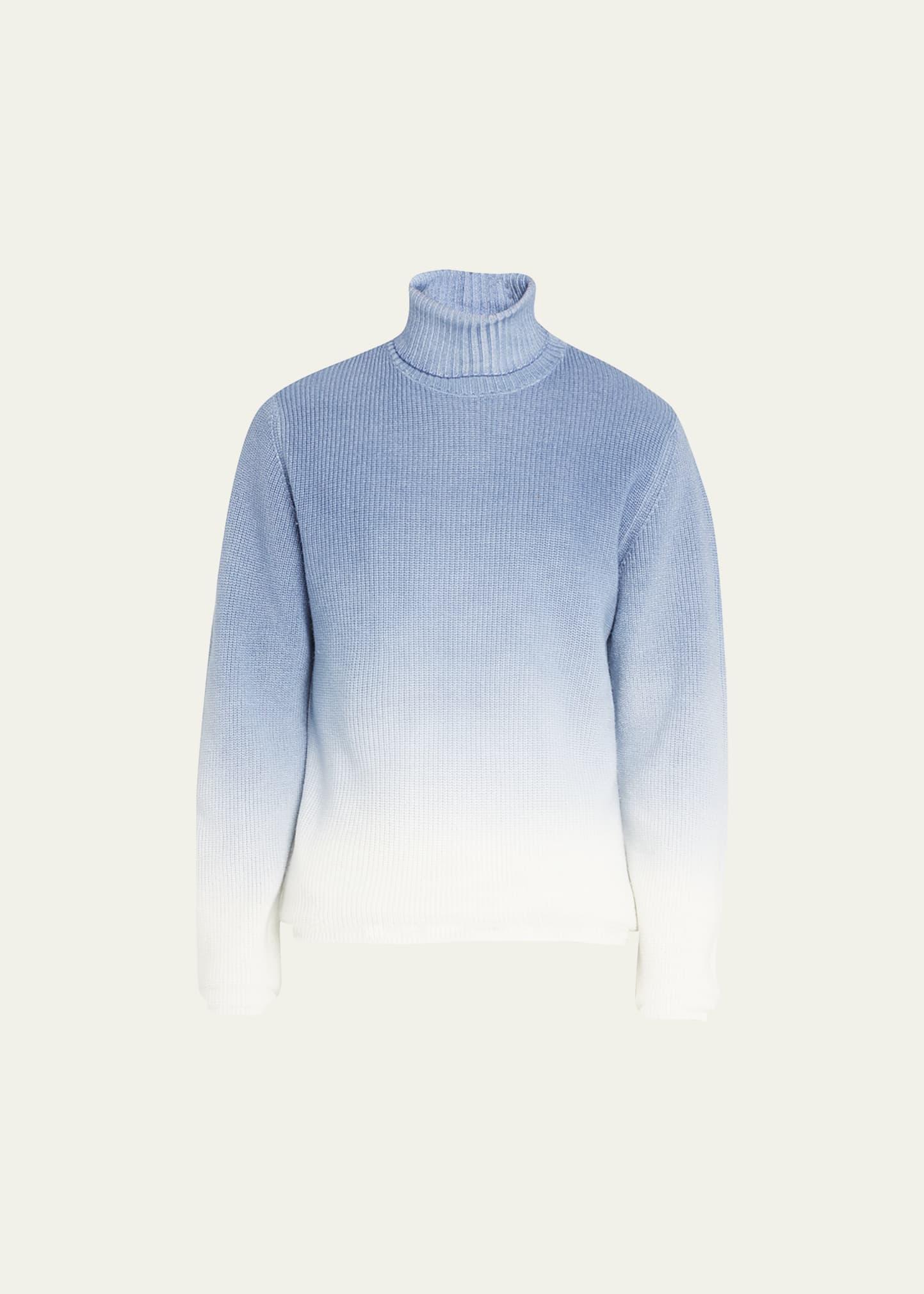 Mens Ombre Wool Turtleneck Sweater Product Image