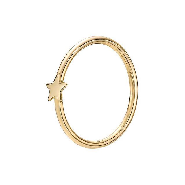 Lila Moon 14k Gold 8 mm Seamless Star Nose Ring, Womens, Yellow Product Image