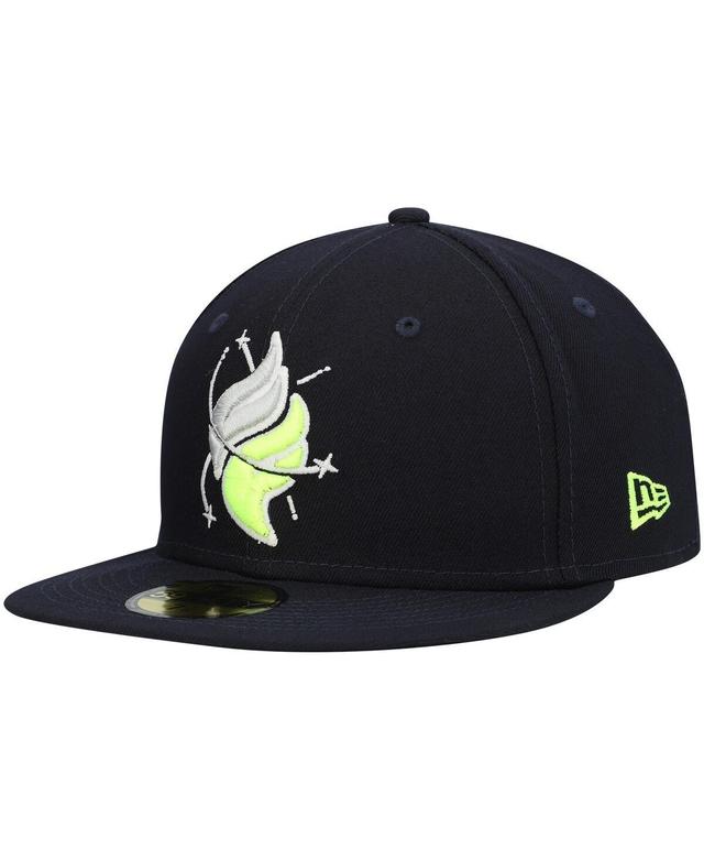 Men's New Era Navy Columbia Fireflies Authentic Collection Team Alternate 59FIFTY Fitted Hat Product Image