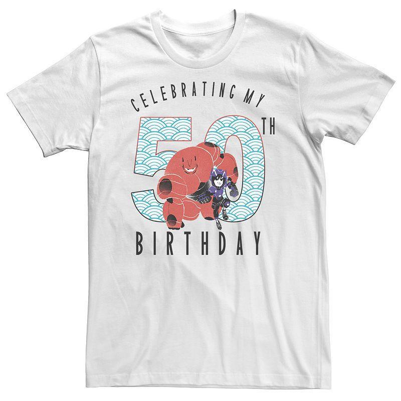 Big & Tall Disney Big Hero 6 Baymax Hiro 50th Birthday Tee, Mens Product Image