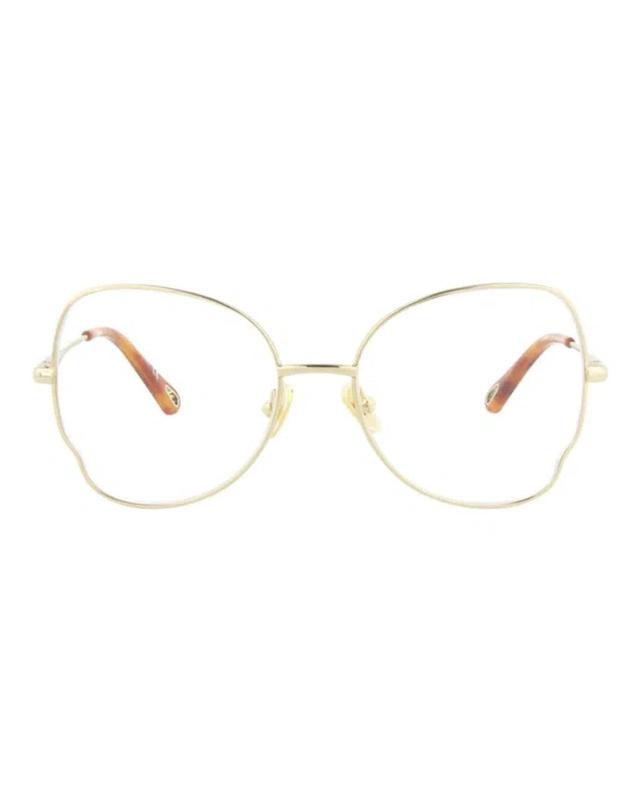 Round-frame Metal Optical Frames In White Product Image