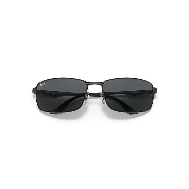 Ray-Ban Mens Polarized Metal Rectangle Sunglasses Product Image