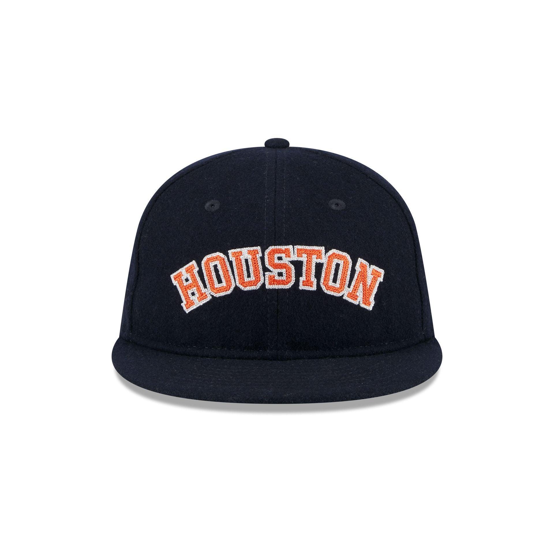 Houston Astros Melton Wool Retro Crown 9FIFTY Adjustable Hat Male Product Image