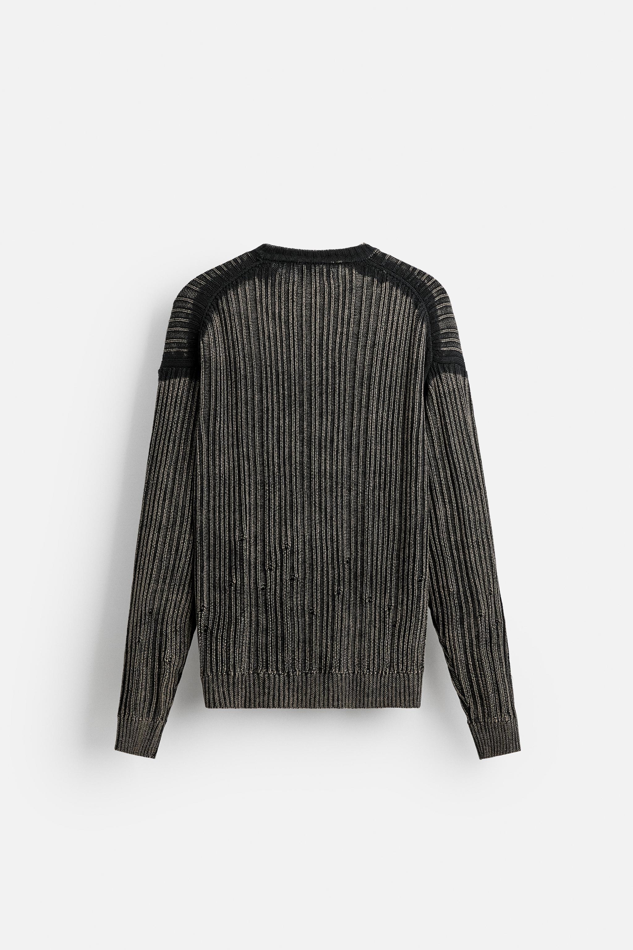 PRINTED TEXTURED SWEATER Product Image