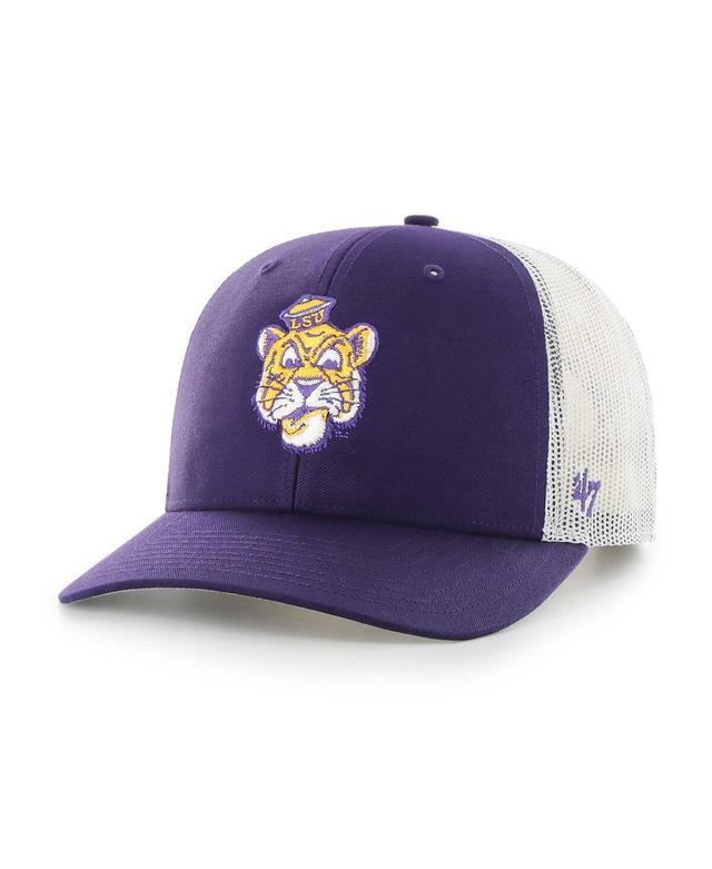 Mens 47 Brand Purple Lsu Tigers Trucker Adjustable Hat Product Image