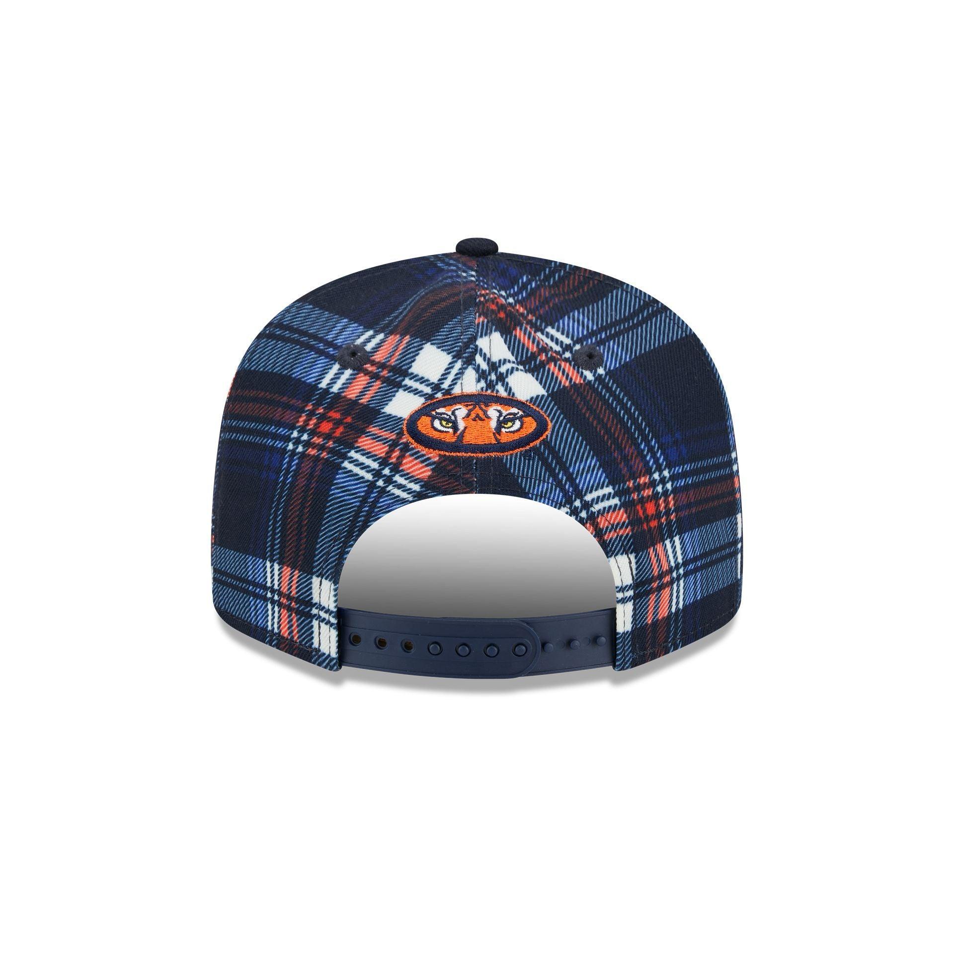 Auburn Tigers Plaid 9FIFTY Snapback Hat Male Product Image