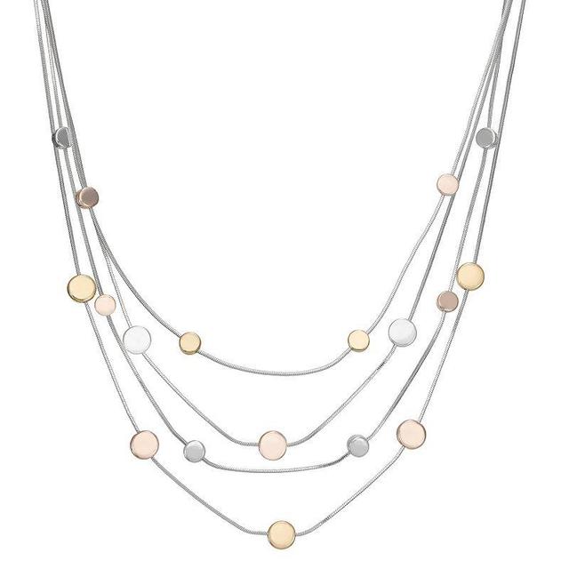 Napier Medallion Station Multi-Strand Necklace, Womens, Tone Product Image