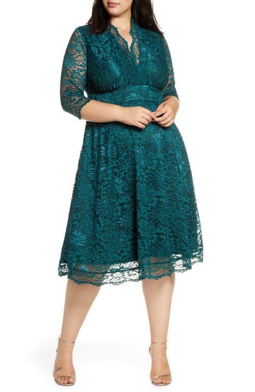 Kiyonna Mademoiselle Lace A-Line Dress Product Image