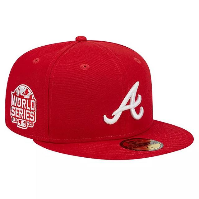 Mens New Era Atlanta Braves Logo 59FIFTY Fitted Hat Product Image