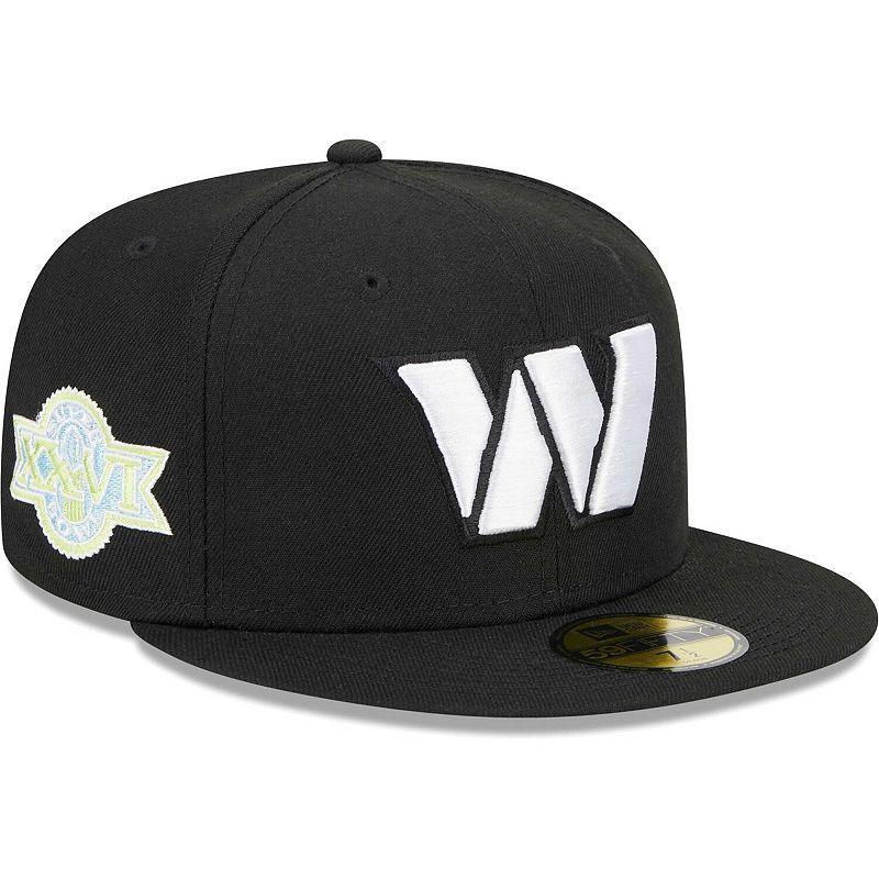 Mens New Era Black Washington Commanders Multi 59FIFTY Fitted Hat Product Image