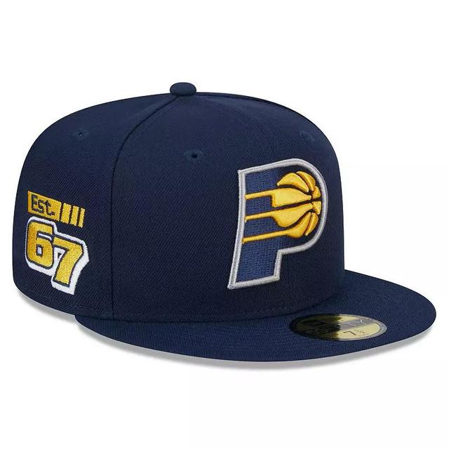 Mens New Era Indiana Pacers 2024 NBA All-Star Game Rally Drive Side Patch 59FIFTY Fitted Hat Blue Product Image