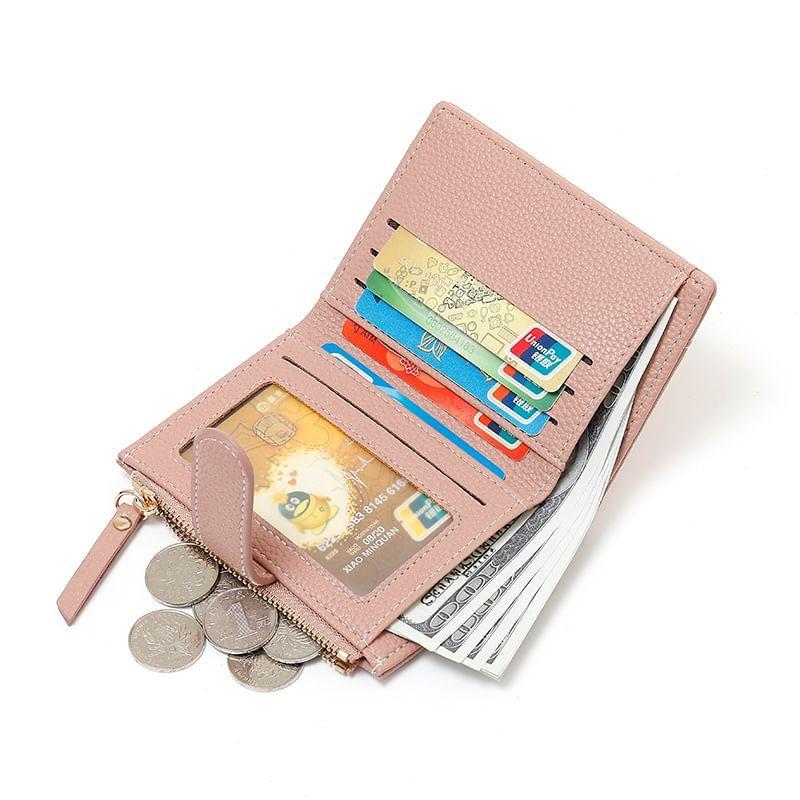 PVC Panel Faux Leather Bifold Wallet Product Image