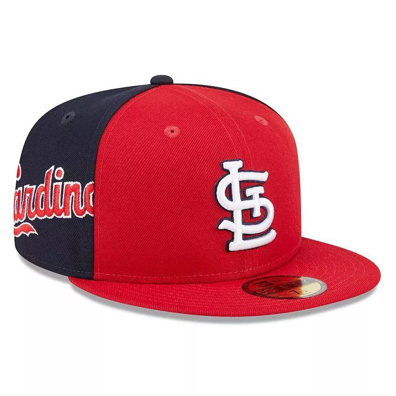 Mens New Era /Navy St. Louis Cardinals Gameday Sideswipe 59FIFTY Fitted Hat Product Image