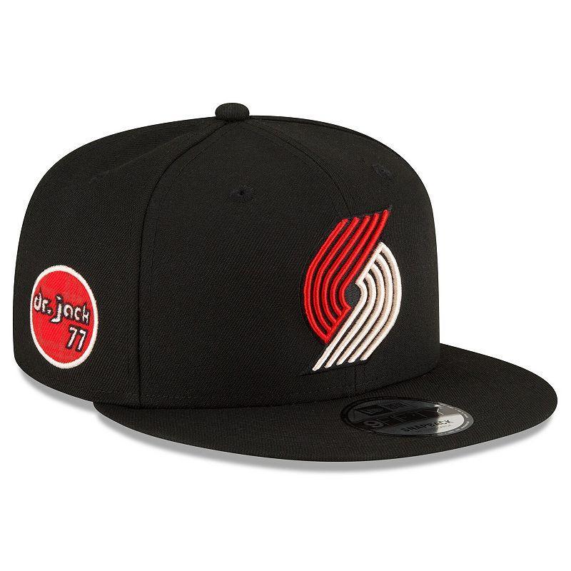 Mens New Era Black Portland Trail Blazers 2023/24 City Edition Alternate 9FIFTY Snapback Adjustable Hat Product Image