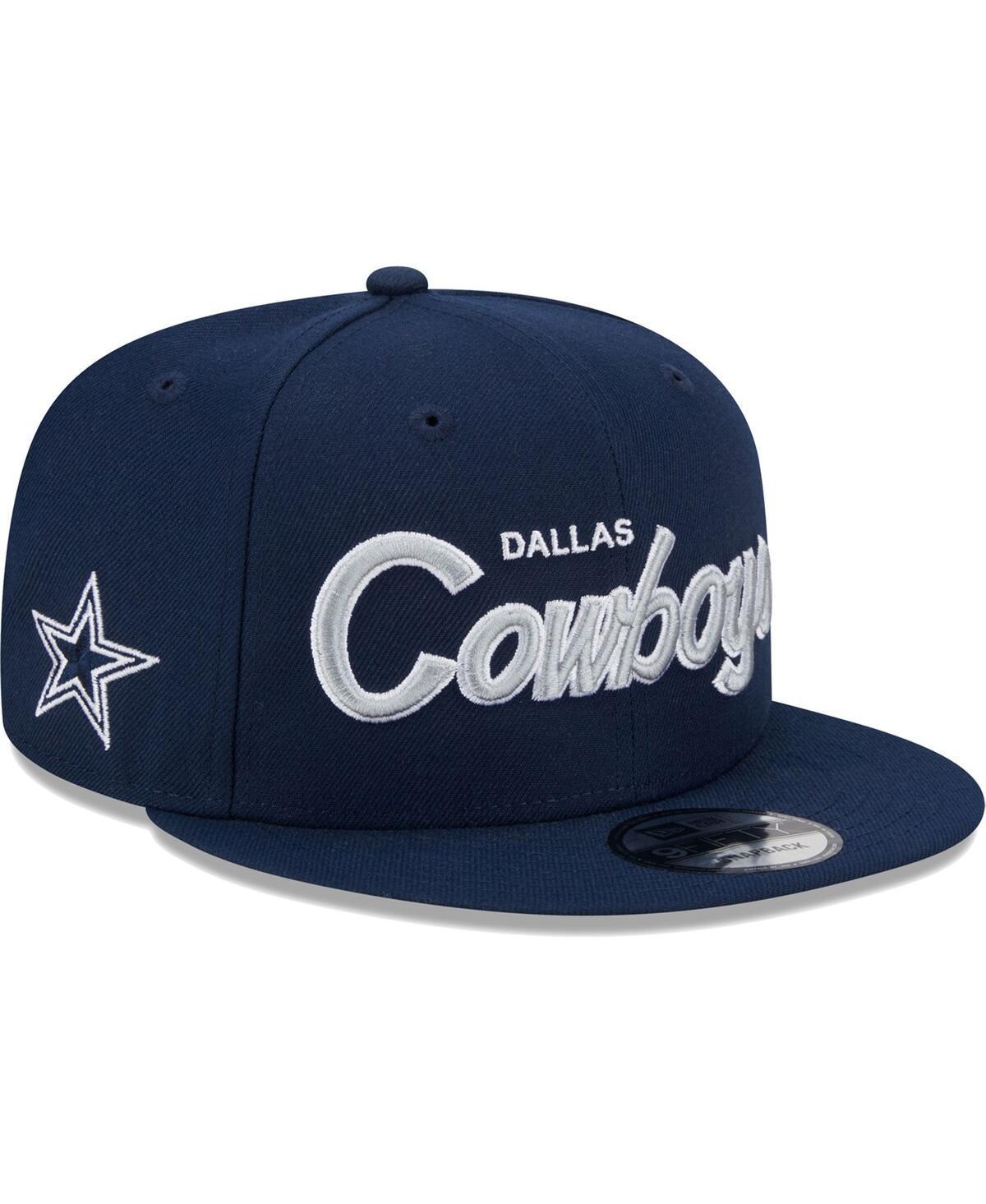 Mens New Era Dallas Cowboys Main Script 9FIFTY Snapback Hat, Blue Product Image