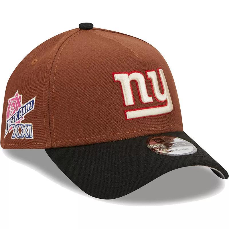 Mens New Era /Black New York Giants Harvest A-Frame Super Bowl XXI 9FORTY Adjustable Hat Product Image