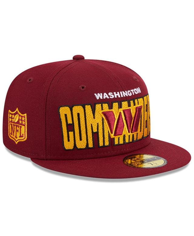 Mens New Era Burgundy Washington Commanders 2023 Nfl Draft 59FIFTY Fitted Hat Product Image