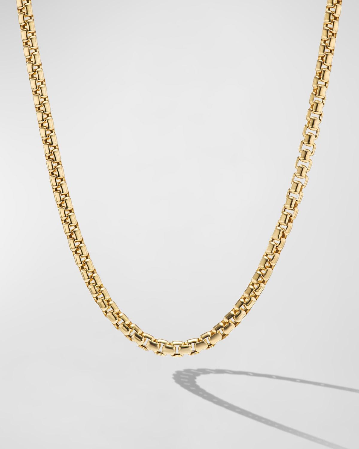 David Yurman Small Box Chain Necklace in 18K Yellow Gold, 22 Product Image