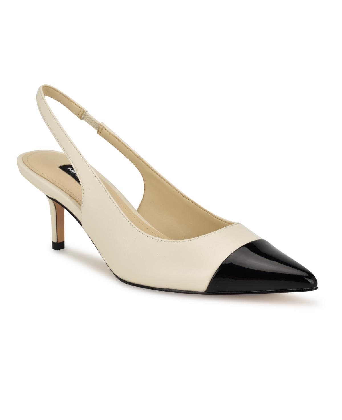 Nine West Womens Awaie Pointy Toe Dress Slingback Pumps Product Image