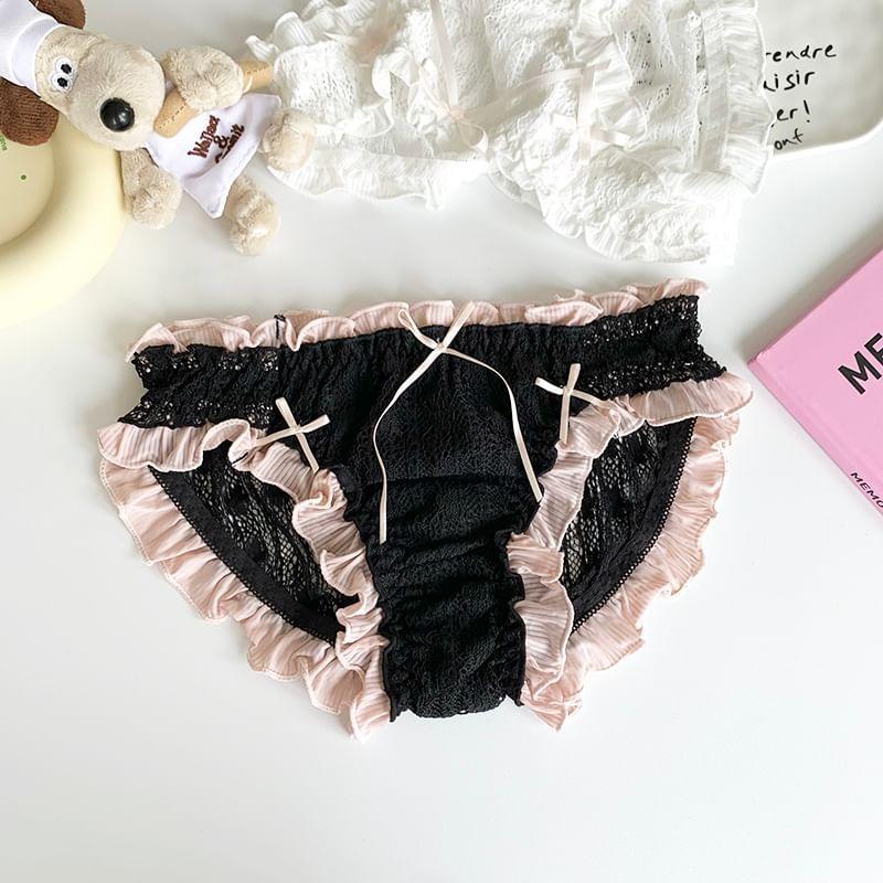 Frill Trim Lace Panty Product Image