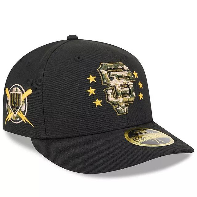 New Era Mens Black San Francisco Giants 2024 Armed Forces Day Low Profile 59FIFTY Fitted Hat Product Image