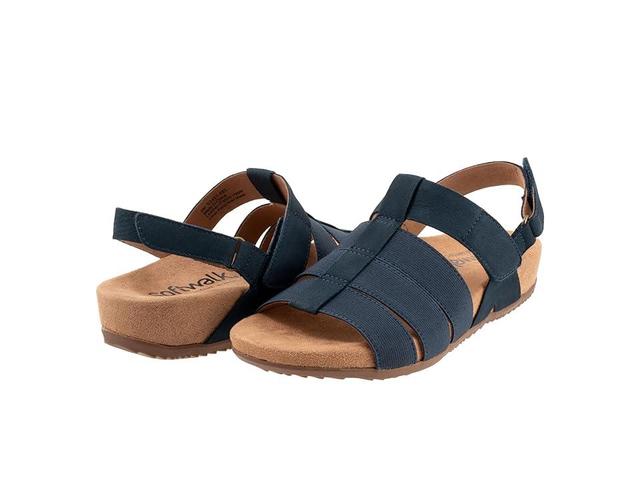 SoftWalk Burnaby (Navy Nubuck) Women's Sandals Product Image