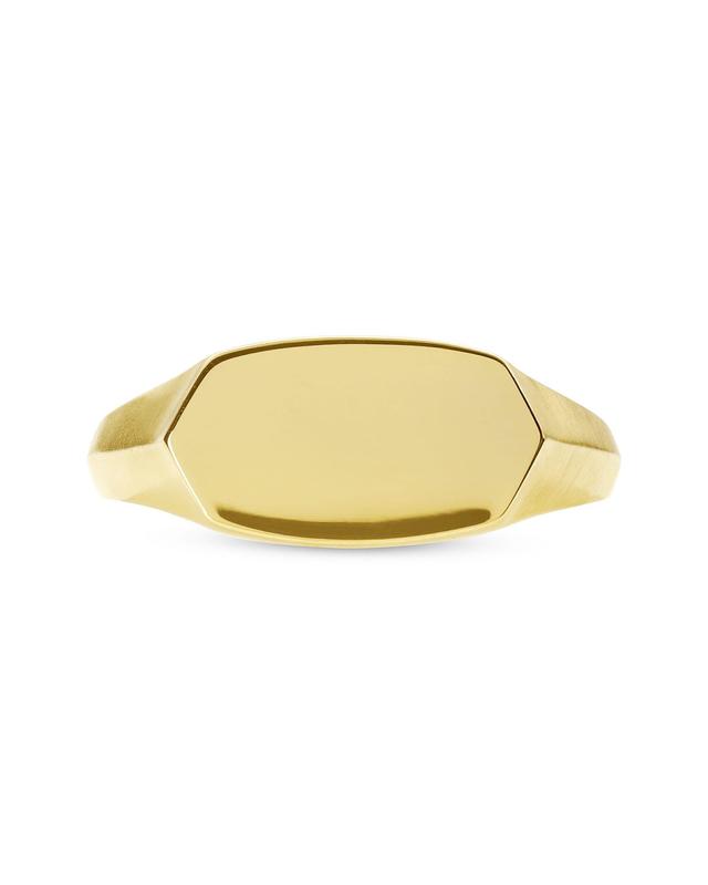 Elisa Signet Ring in 18k Gold Vermeil Product Image