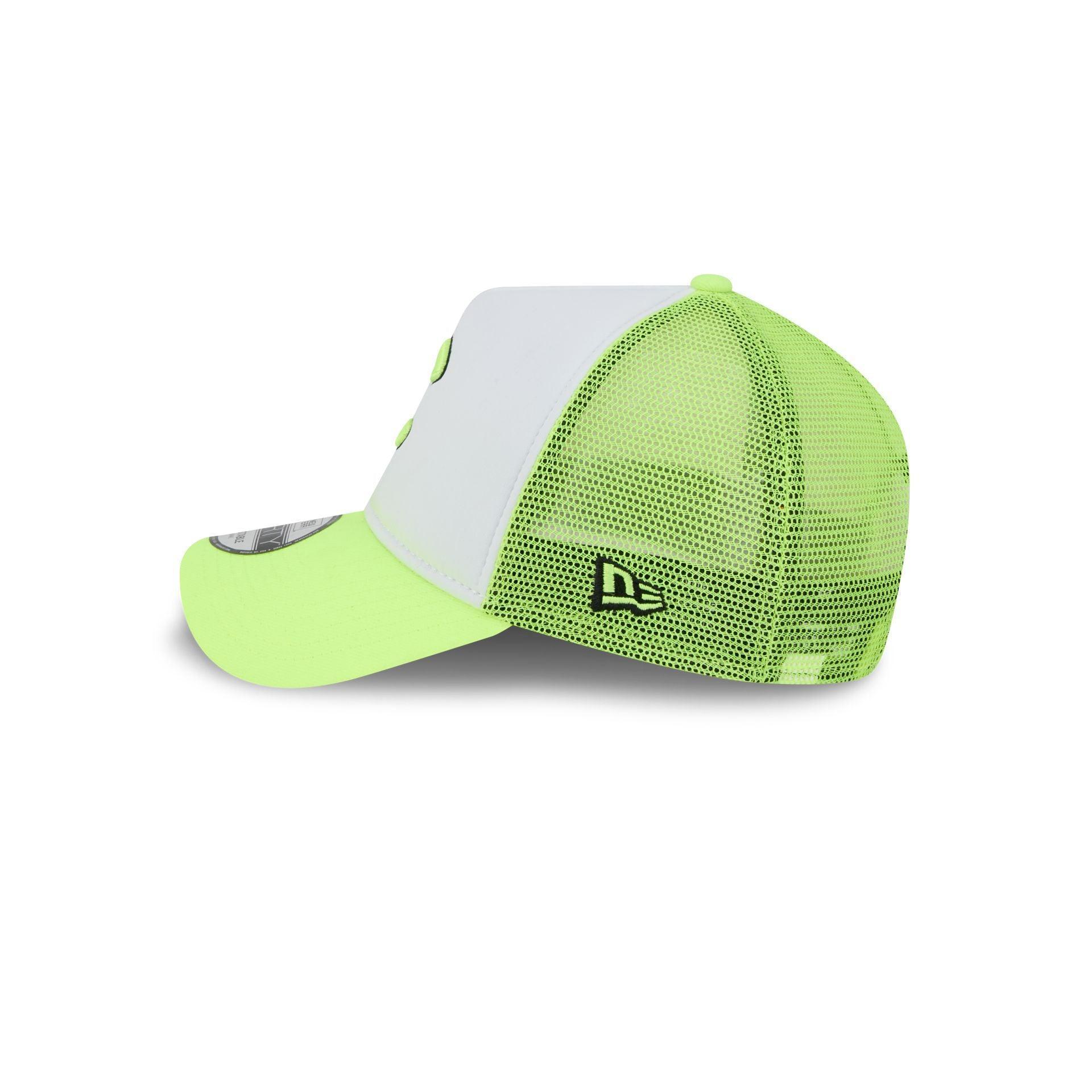 Chicago Cubs Hi Vis Doodle 9FORTY A-Frame Trucker Hat Male Product Image