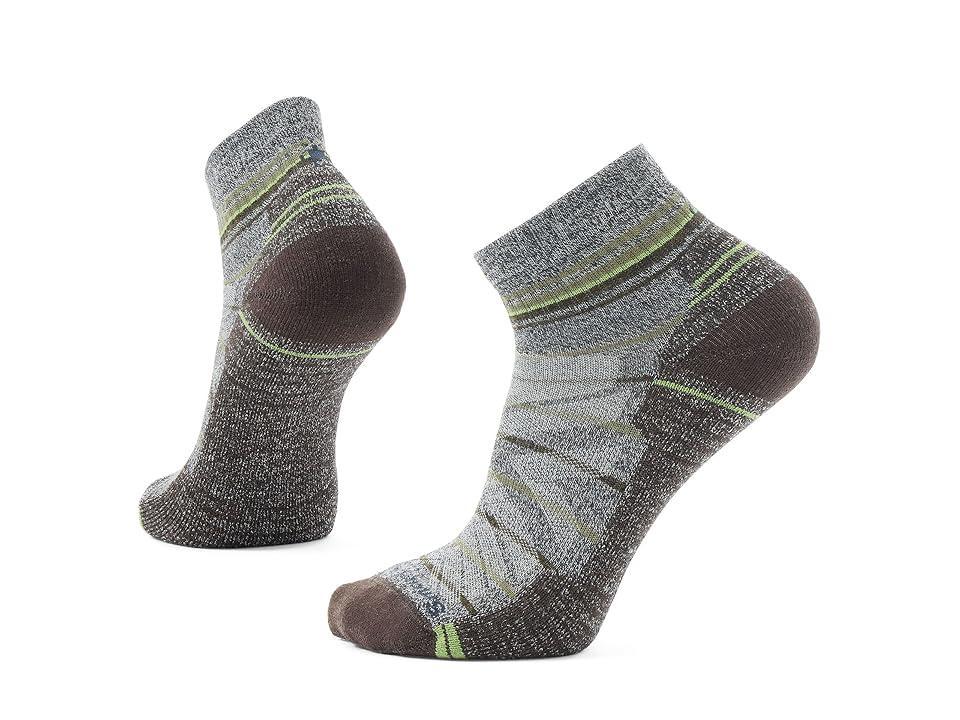 Smartwool Hike Light Cushion Pattern Ankle Socks (Ash-Charcoal) Men's Crew Cut Socks Shoes Product Image