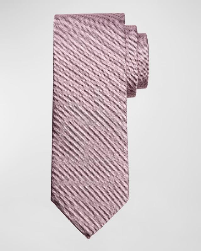 Men's Micro-Chevron Silk Tie Product Image