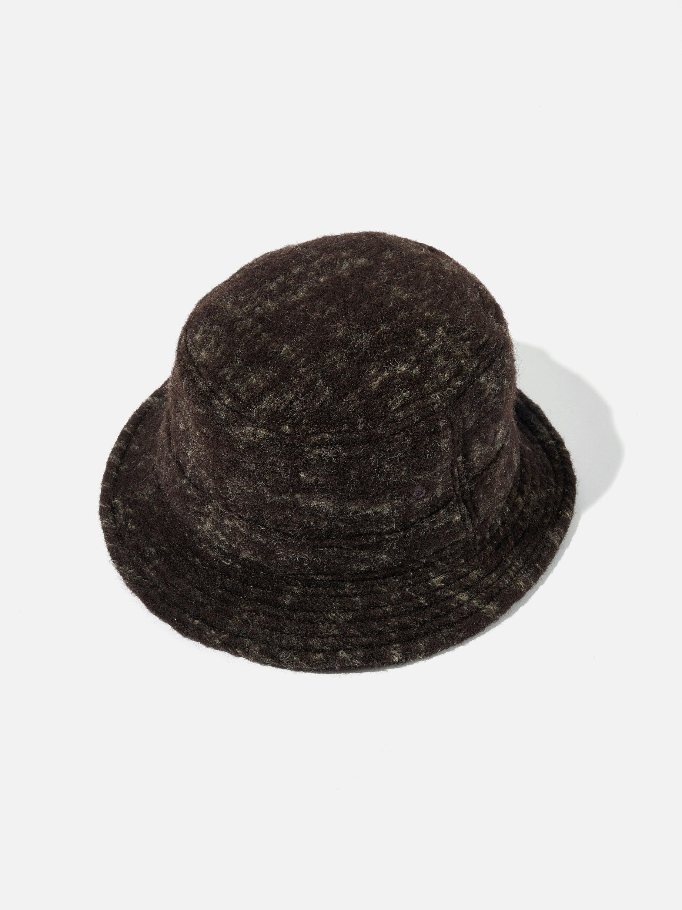 Universal Works Bucket Hat in Brown Marble Fleece Product Image