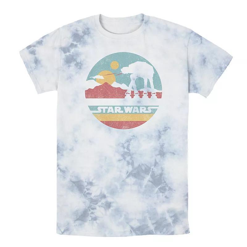 Mens Star Wars AT-AT Silhouette Title Logo Circle Tee, Boys Product Image