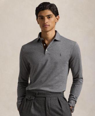 Polo Ralph Lauren Mens Custom Slim Fit Herringbone Polo Shirt Product Image