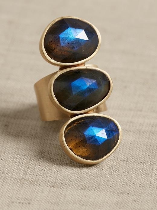 Triple-Labradorite Ring &#124 Aureus + Argent Product Image