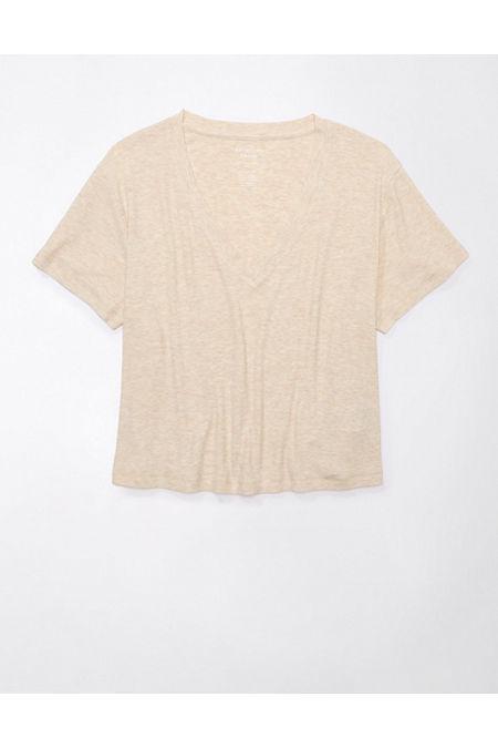 AE Soft Sexy Cropped V-Neck T-Shirt Womens Product Image