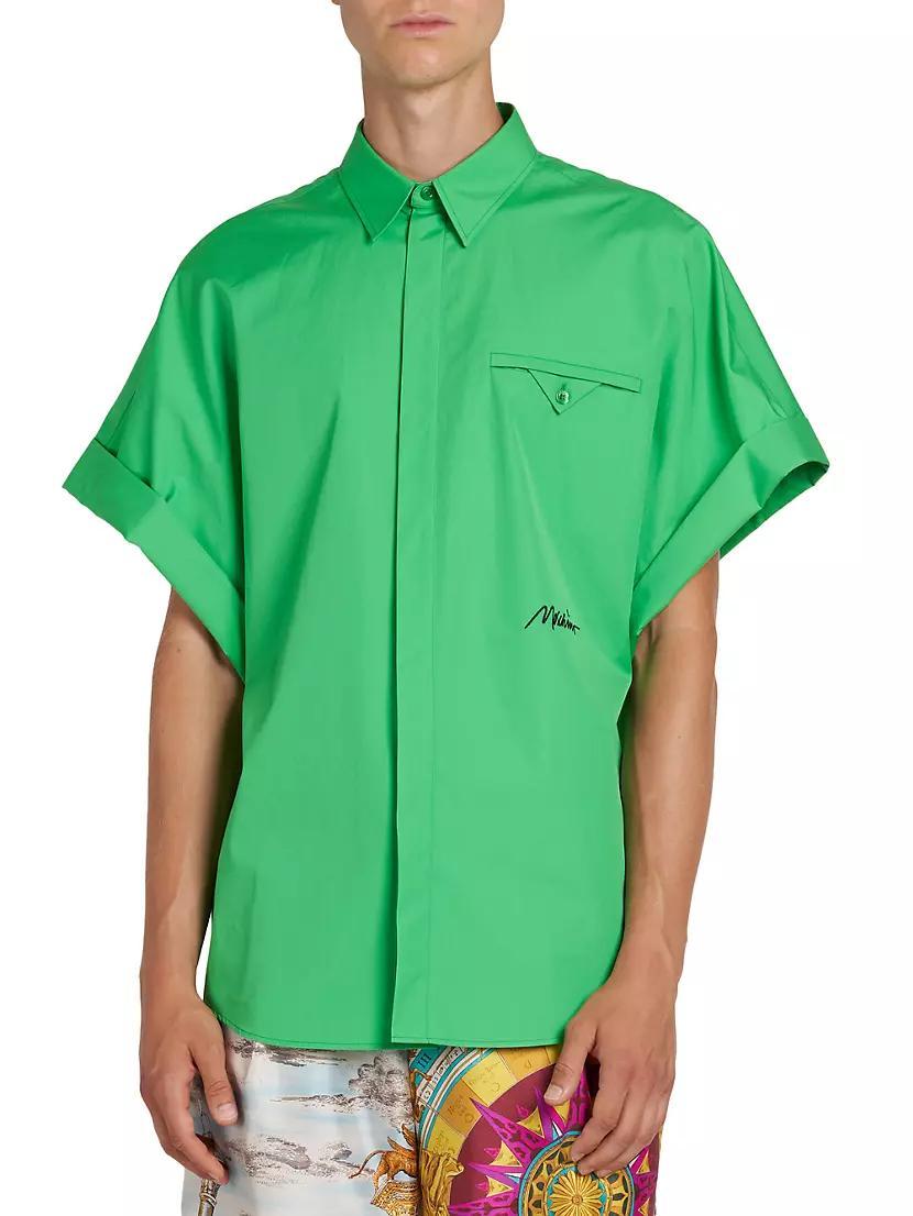 Signature Logo Button-Front Shirt Product Image