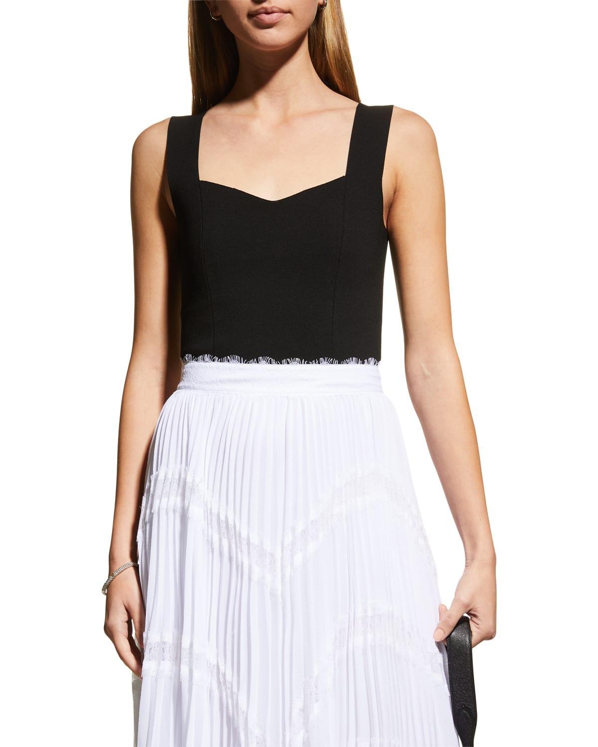 Womens Jordana Sleeveless Cropped Top Product Image