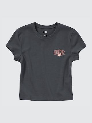 Womens Disney Collection Ut (Mini Short-Sleeve Graphic T-Shirt) Dark Gray XL UNIQLO US Product Image