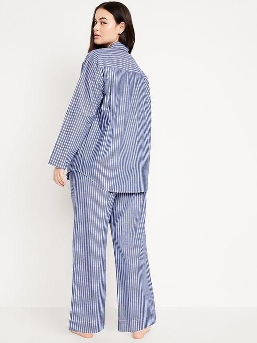 Poplin Pajama Pant Set Product Image