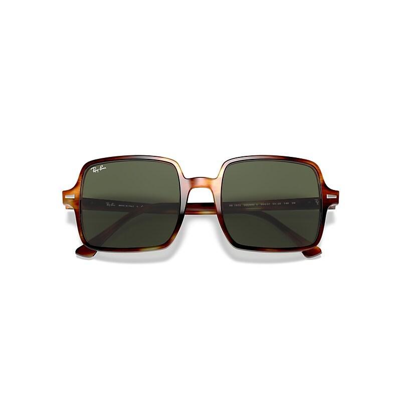 Ray-Ban Square II Sunglasses Frame Brown Lenses Polarized Product Image