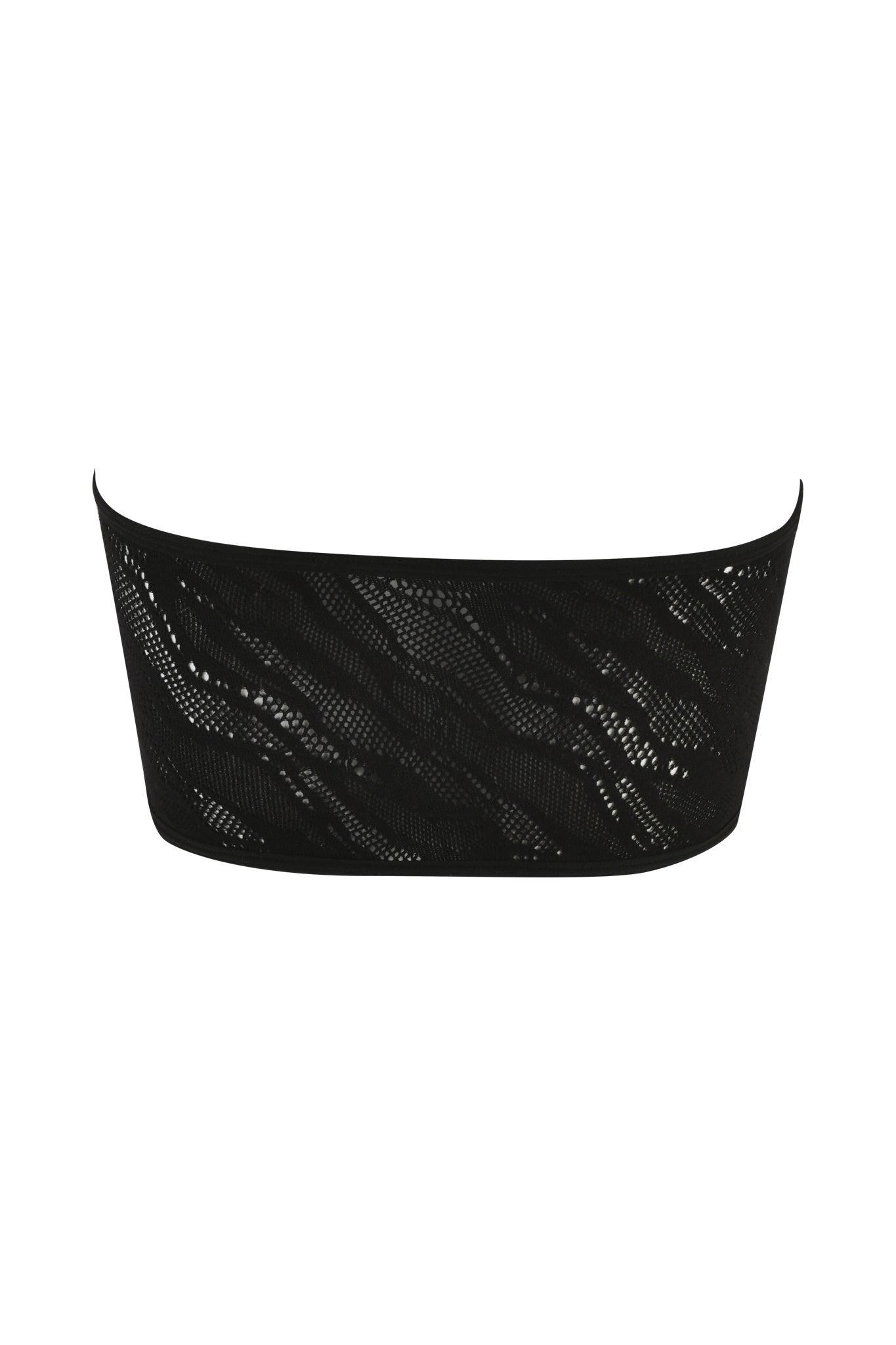 TARAJI BANDEAU - BLACK : ZEBRA Product Image