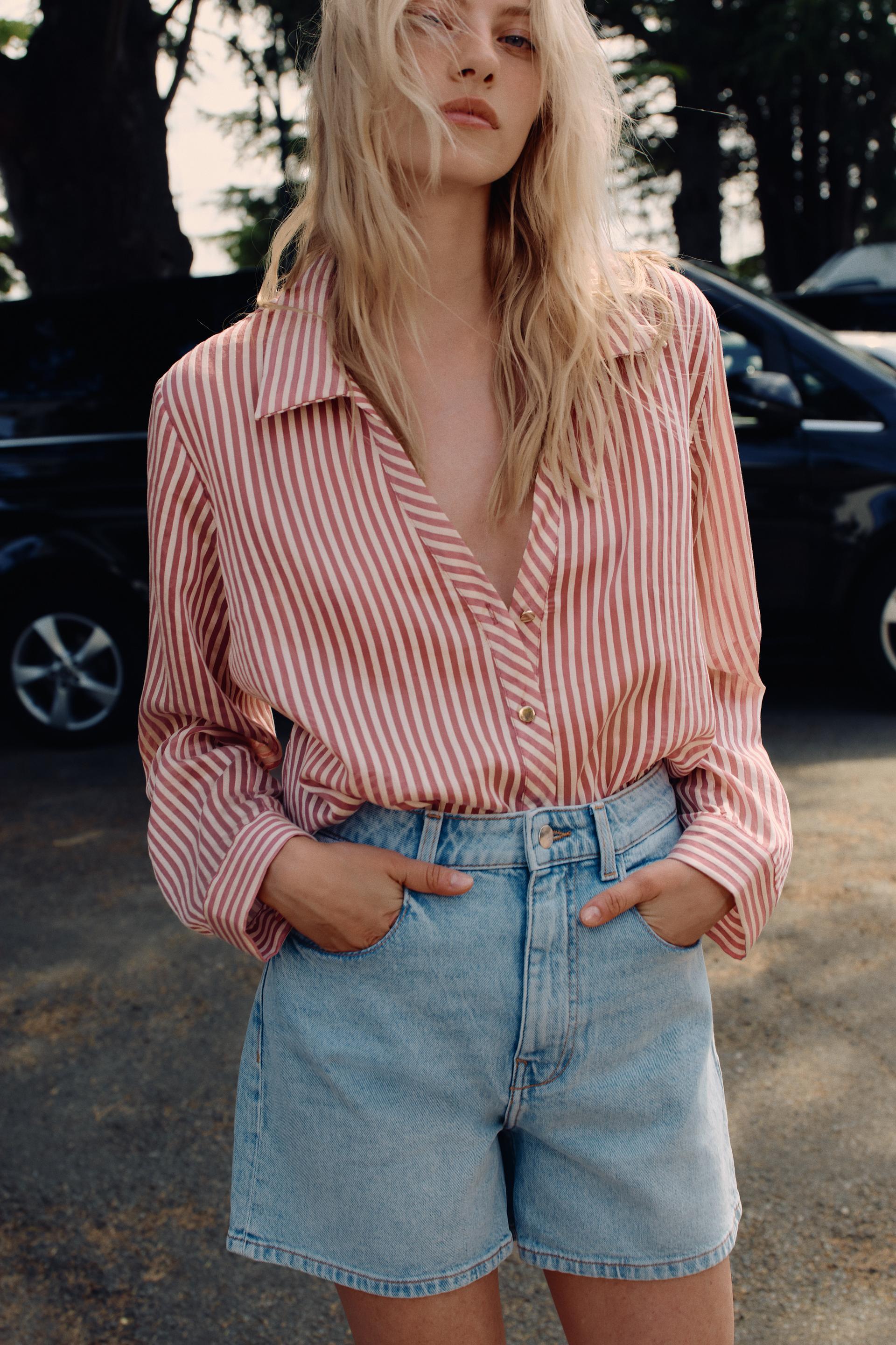 FLOWY STRIPED SHIRT Product Image