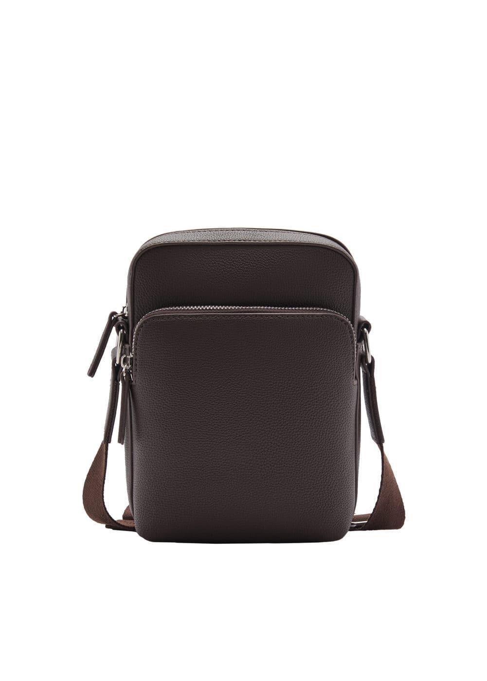 MANGO MAN - Leather-effect shoulder bag - One size - Men Product Image